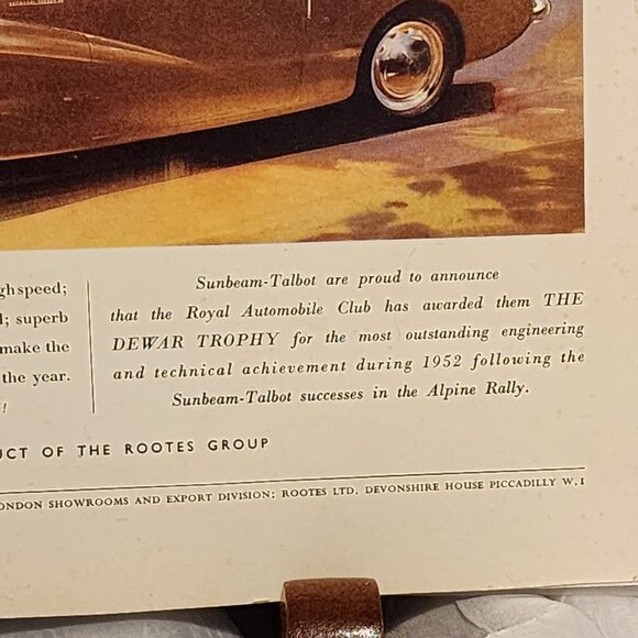 Sunbeam Talbot Advertisement / Country Life Coronation Issue Cover 1953 - Picture 6 of 7